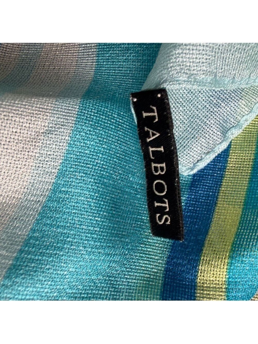 Talbots Striped Scarf,Beautiful - Picture 3 of 11
